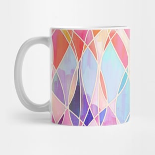 Purple & Peach Love - abstract painting in rainbow pastels Mug